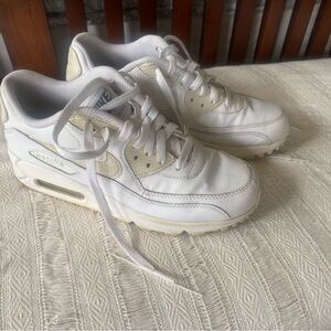 Nike Air Max White and Cream Sneaker
